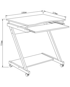 Techly ICA-TB 935B biurko komputerowe Czarny