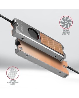 Chłodzenie do dysku M.2 SSD 2280 Axagon CLR-M2FAN