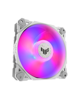 ASUS TUF GAMING TF120 ARGB WHITE EDITION Obudowa komputera Chłodnica powietrza 12 cm Biały 1 szt.