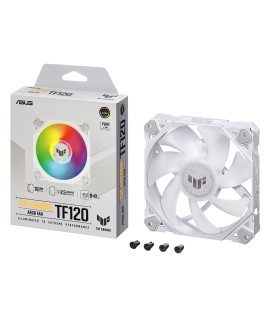 ASUS TUF GAMING TF120 ARGB WHITE EDITION Obudowa komputera Chłodnica powietrza 12 cm Biały 1 szt.