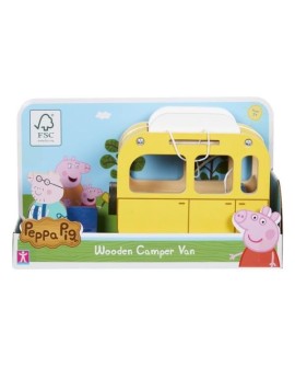 Peppa Pig - Drewniany kamper z figurką