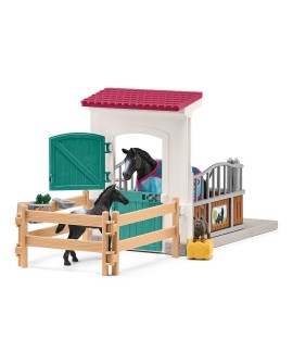 Schleich 42611 Zagroda dla koni z klaczą oraz źrebakiem Horse Club