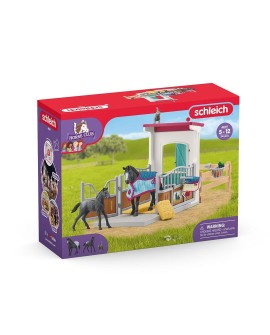 Schleich 42611 Zagroda dla koni z klaczą oraz źrebakiem Horse Club