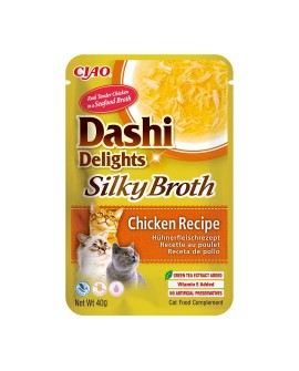 INABA CAT DASHI DELIGHTS SILKY CHICKEN 40g