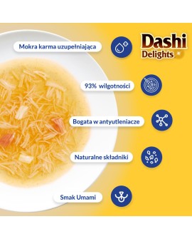 INABA CAT DASHI DELIGHTS SILKY CHICK.TUN&SCAL 40g