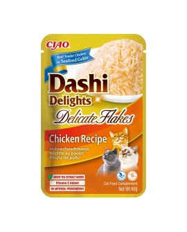 INABA CAT DASHI DELIGHTS FLAKES CHICKEN 40g