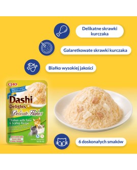 INABA CAT DASHI DELIGHTS FLAKES CHICK.TUN&SALM 40g
