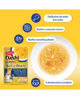 INABA CAT DASHI DELIGHTS SILKY CHICKEN SALMON 40g