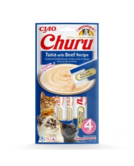INABA CHURU tuńczyk/wołowina przysmak kot 4x14g