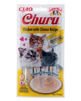 Przysmak CHURU Kurczak z serem dla kota 4x14g