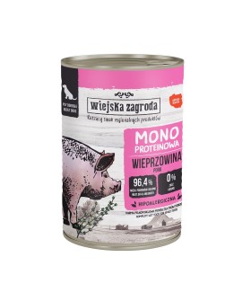 Wiejska Zagroda Monobiałkowa dla psa Wieprzowina 400g