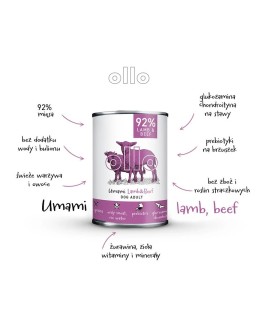 Ollo Umami Jagnięcina i Wołowina 400 g promo