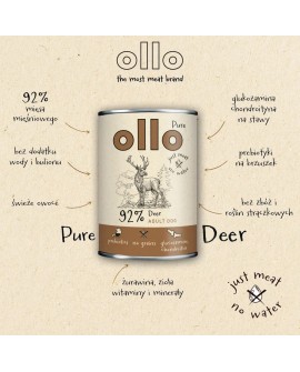 Ollo Pure Jeleń 400 g promo