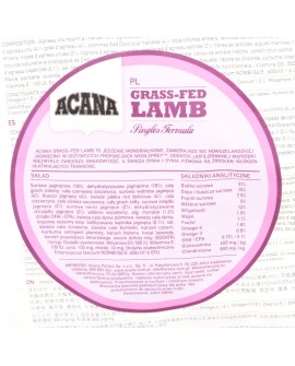 ACANA Grass-fed Lamb 2kg (WYPRZEDAŻ)