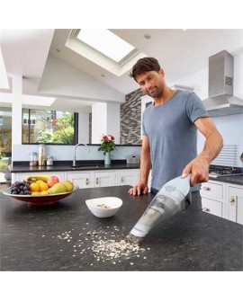 Odkurzacz przenośny Black & Decker NVC215W Niebieski, Szary Bez worka