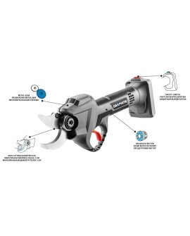 Sekator akumulatorowy bezszczotkowy Graphite Energy+ 18V Li-Ion bez akumulatora