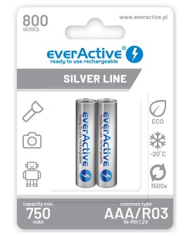 EVERACTIVE AKUMULATORKI AAA 800 MAH - 2 SZTUKI EVHRL03-800