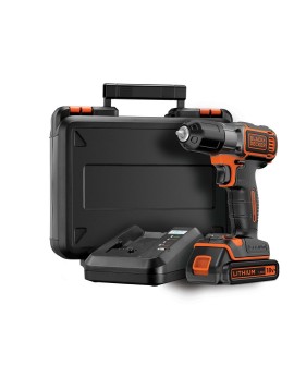 Black & Decker ASD18K Zamek centralny Czarny, Pomarańczowy
