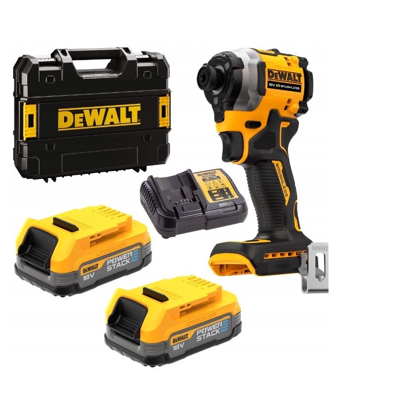 DEWALT.ZAKRĘTARKA UDAR.18V DCF860E2T 208Nm 2x1,7Ah POWERSTACK TSTAK