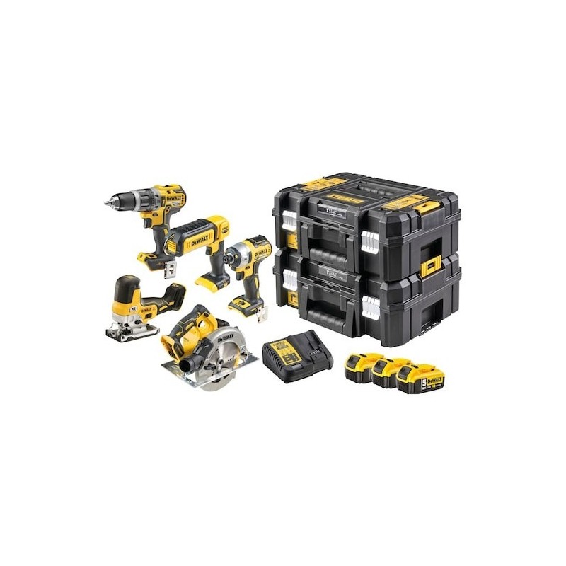 DeWALT DCK500P3T-QW zestaw combo elektronarzędzi Bateria