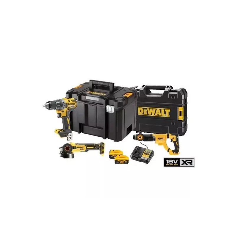 18v xr zestaw combo dcd791 dcg405, dch263 2 aku 5ah, ład.