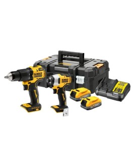 DeWALT DCK2062E2T-QW zestaw combo elektronarzędzi Bateria