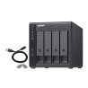 Qnap TR-004 Expansion unit ,Tower, 4x 3.5" SATA HDD, USB 3.0 type-C hardware RAID external enclosure (USB-C to USB-A cable