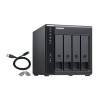 Qnap TR-004 Expansion unit ,Tower, 4x 3.5" SATA HDD, USB 3.0 type-C hardware RAID external enclosure (USB-C to USB-A cable