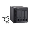 Qnap TR-004 Expansion unit ,Tower, 4x 3.5" SATA HDD, USB 3.0 type-C hardware RAID external enclosure (USB-C to USB-A cable
