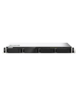 Qnap TS-435XeU-4G, 1U, 4 x 2.5"/3.5" SATA , Marvell Octeon TX2 CN9130 / CN9131 quad-core, 4GB DDR4 SODIMM (Max. 32GB), 2 x 10GbE