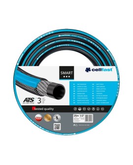 CELLFAST SMART ATSV wąż ogrodowy 1/2" 25 m Nad ziemią Czarny, Niebieski