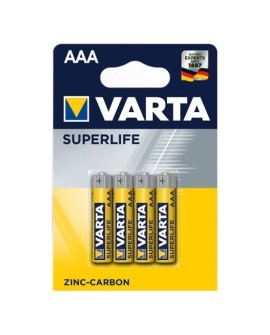Zestaw baterii cynkowo-węglowe VARTA Superlife R03 AAA (Zn-C x 4)