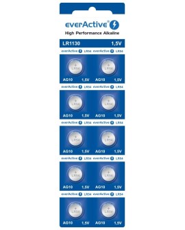 EVERACTIVE BATERIE ALKALICZNE MINI AG10 G10 LR1130 LR54, BLISTER 10 SZT. EVAG10