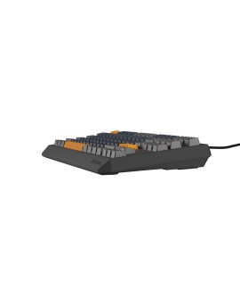 GENESIS THOR 230 TKL klawiatura Gaming USB + RF Wireless + Bluetooth QWERTY Czarny, Niebieski, Szary, Pomarańczowy
