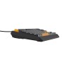 GENESIS Thor 230 TKL klawiatura Gaming USB + RF Wireless + Bluetooth QWERTY Czarny, Szary, Pomarańczowy
