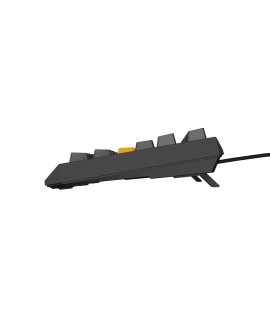 GENESIS Thor 230 TKL klawiatura Gaming USB + RF Wireless + Bluetooth QWERTY Czarny, Szary, Pomarańczowy