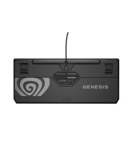 GENESIS Thor 230 TKL klawiatura Gaming USB + RF Wireless + Bluetooth QWERTY Czarny, Szary, Pomarańczowy