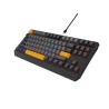 GENESIS Thor 230 TKL klawiatura Gaming USB + RF Wireless + Bluetooth QWERTY Czarny, Szary, Pomarańczowy