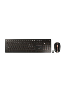 CHERRY DW 9100 SLIM klawiatura Dołączona myszka Uniwersalne RF Wireless + Bluetooth QWERTZ Swiss Czarny