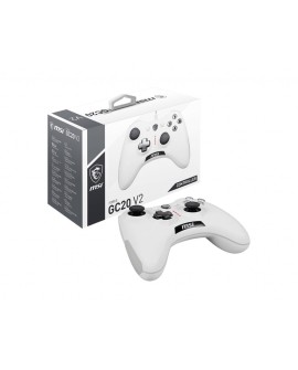 MSI Force GC20 V2 Biały USB 2.0 Gamepad Analogowa/Cyfrowa Android, PC