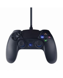 Gembird JPD-PS4U-01 przewodowy gamepad USB PS4/PC, czarny