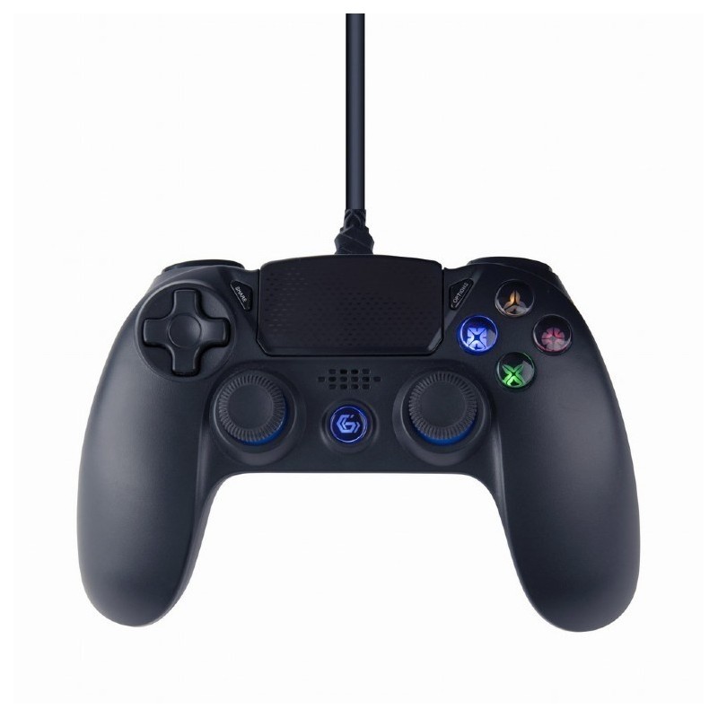 Gembird JPD-PS4U-01 przewodowy gamepad USB PS4/PC, czarny