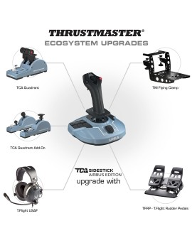 Thrustmaster TCA Sidestick Airbus edition Czarny, Niebieski USB Joystick PC