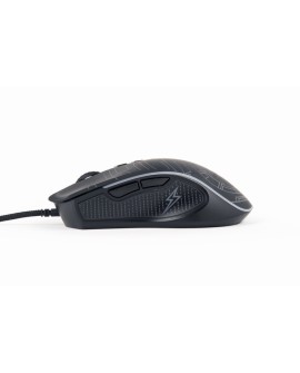 GEMBIRD GAMINGOWA MYSZ Z PODŚWIETLENIEM RGB USB, CZARNA