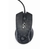 GEMBIRD GAMINGOWA MYSZ Z PODŚWIETLENIEM RGB USB, CZARNA