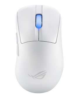 ASUS ROG Keris II Ace Wireless AimPoint White myszka Gaming Po prawej stronie RF Wireless + Bluetooth + USB Type-A Optyczny