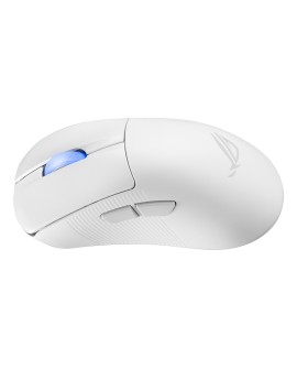 ASUS ROG Keris II Ace Wireless AimPoint White myszka Gaming Po prawej stronie RF Wireless + Bluetooth + USB Type-A Optyczny