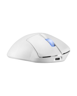 ASUS ROG Keris II Ace Wireless AimPoint White myszka Gaming Po prawej stronie RF Wireless + Bluetooth + USB Type-A Optyczny