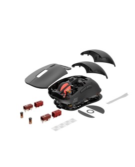 GENESIS Zircon XIII myszka Gaming Oburęczny RF Wireless + USB Type-C Optyczny 26000 DPI