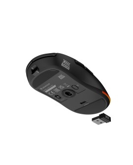 GENESIS Zircon XIII myszka Gaming Oburęczny RF Wireless + USB Type-C Optyczny 26000 DPI